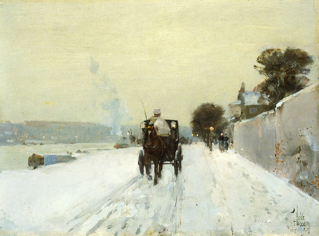 Along the Seine, 1887 Childe Hassam